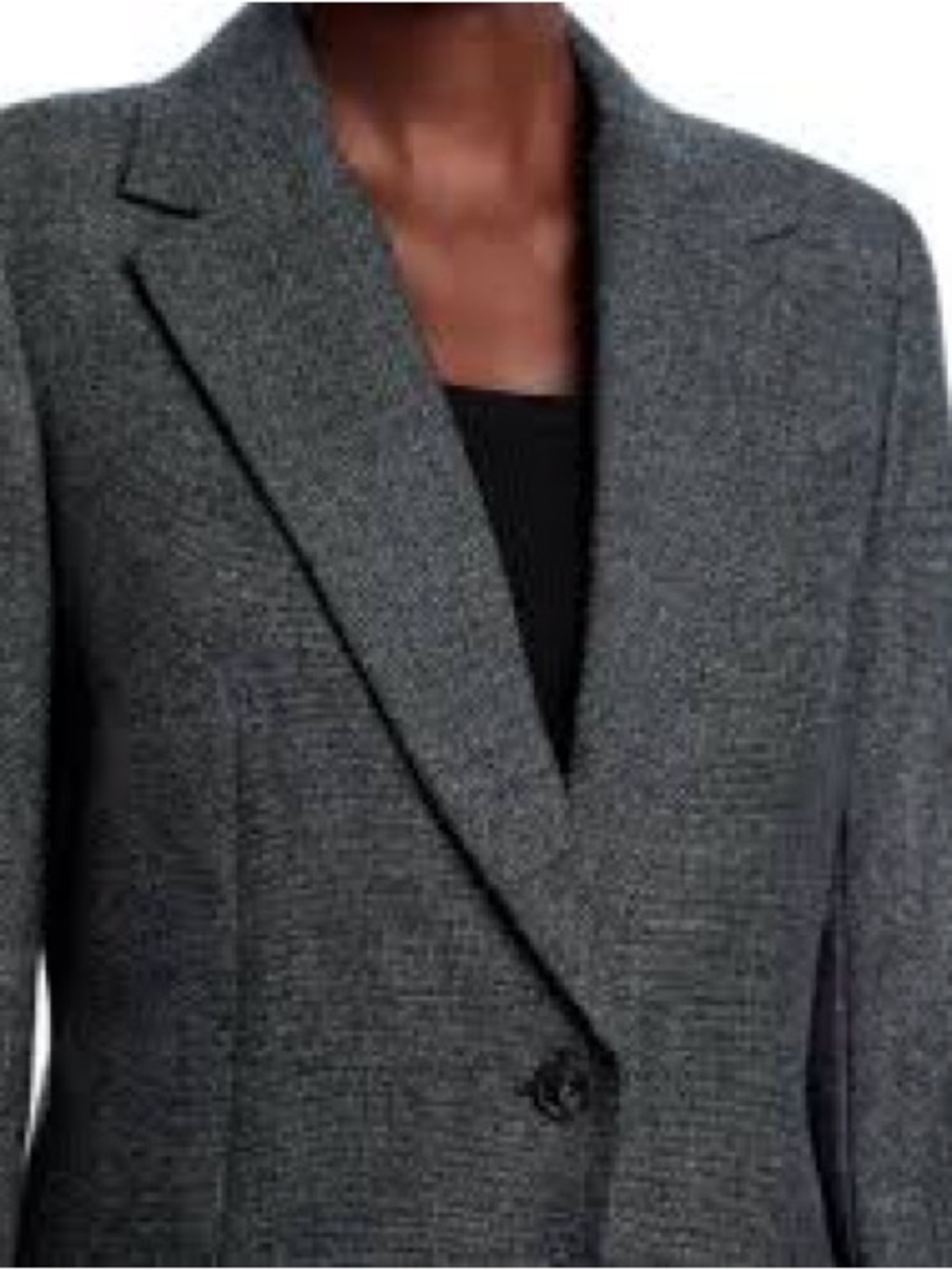 THEORY Eldima Wool Classic Gray Black Blazer Jacket Button Designer Luxury 6